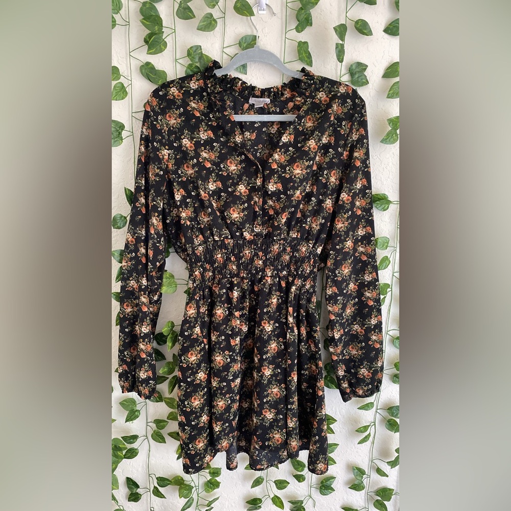 Floral Long Sleeve Dress
